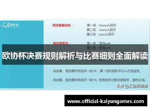 欧协杯决赛规则解析与比赛细则全面解读